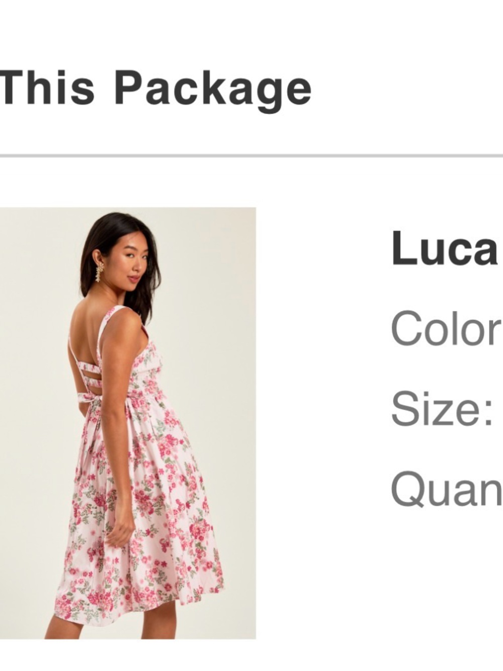 Altar'd State Pink Floral Smocked Sundress